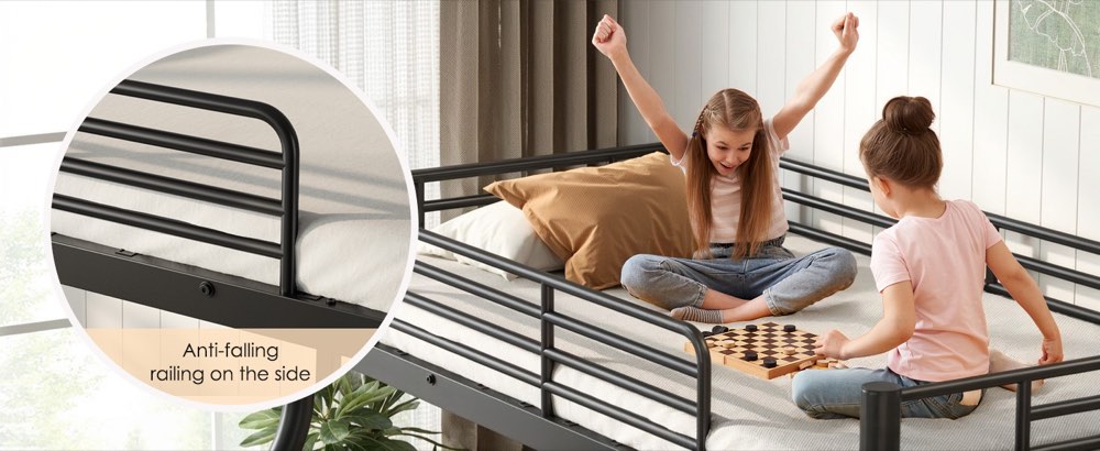 Twin-over-Full Metal Bunk Bed, product detail 2
