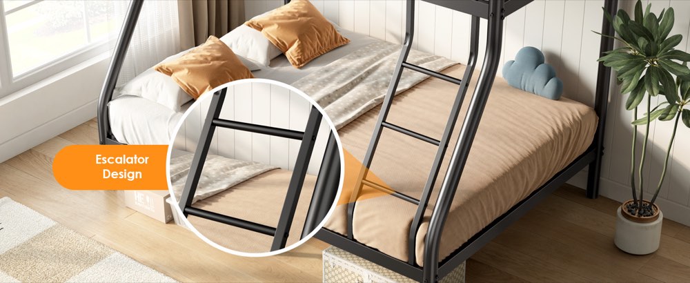 Twin-over-Full Metal Bunk Bed, product detail 4
