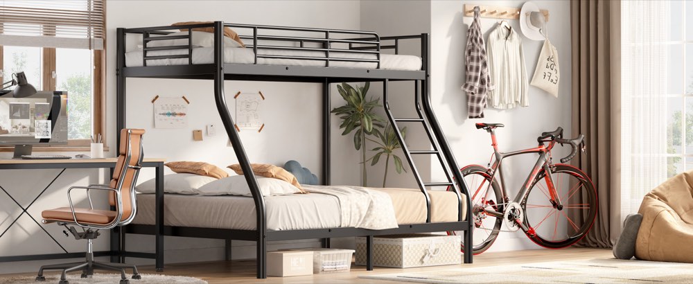 Twin-over-Full Metal Bunk Bed, product detail 6