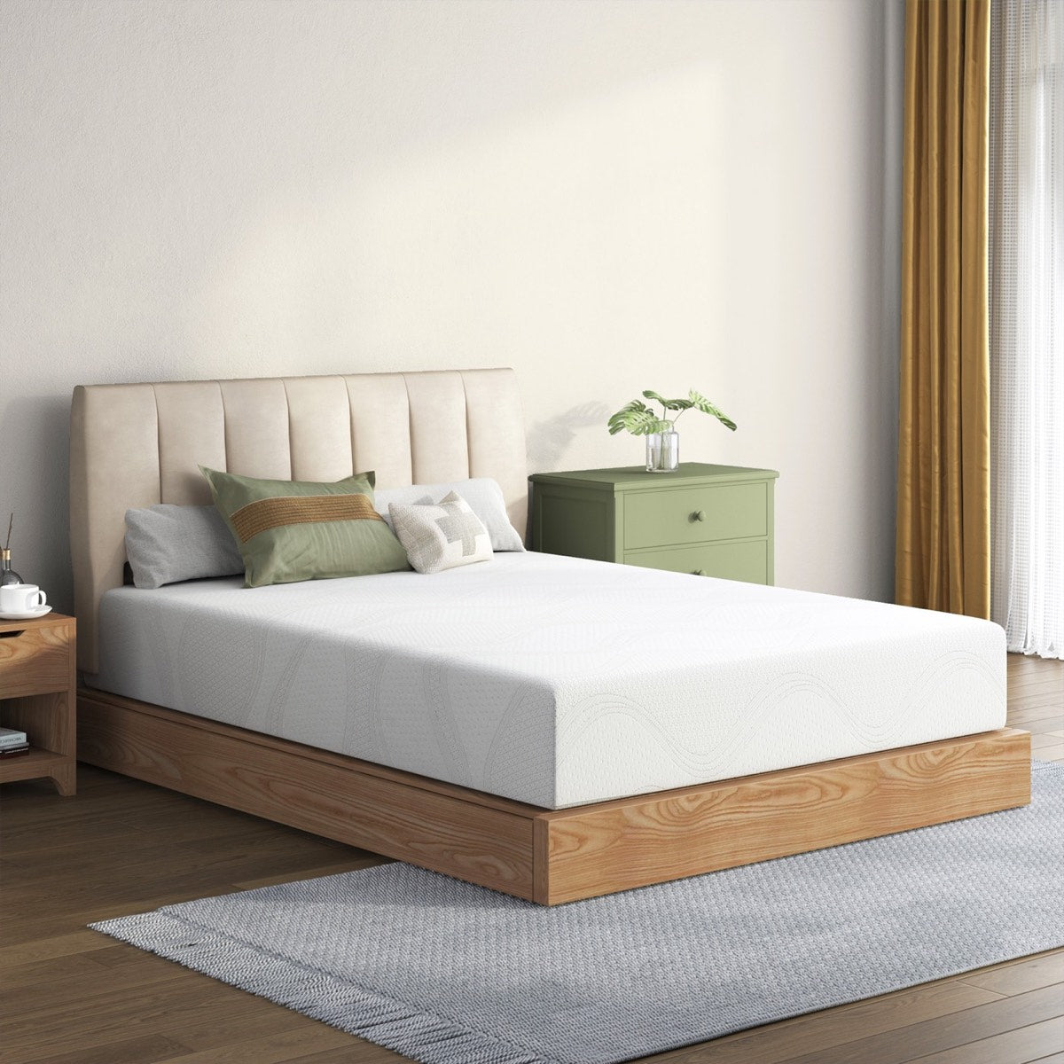 10-inch Cooling Green Tea Memory Foam Mattress - Twin
