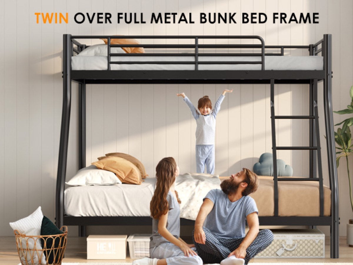 Twin-over-Full Metal Bunk Bed