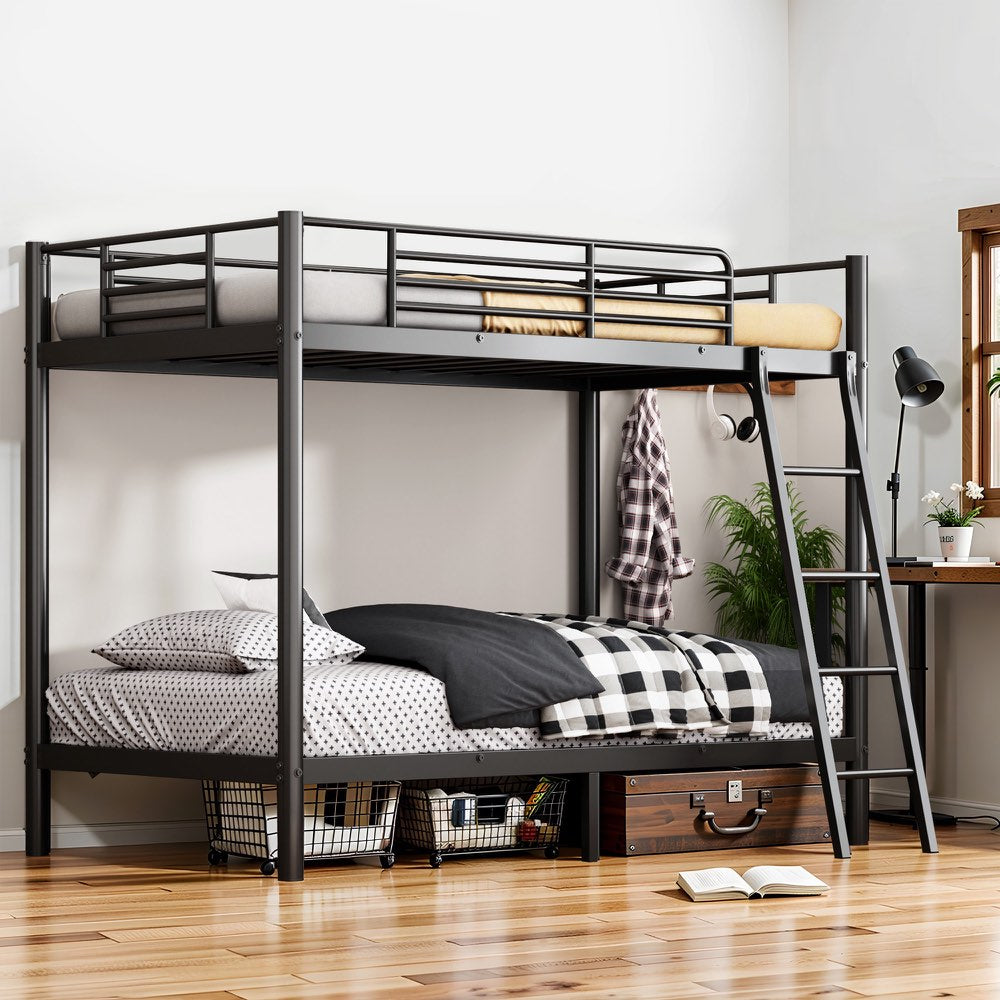 Twin-over-Twin Metal Bunk Bed with Stairs, product detail 2