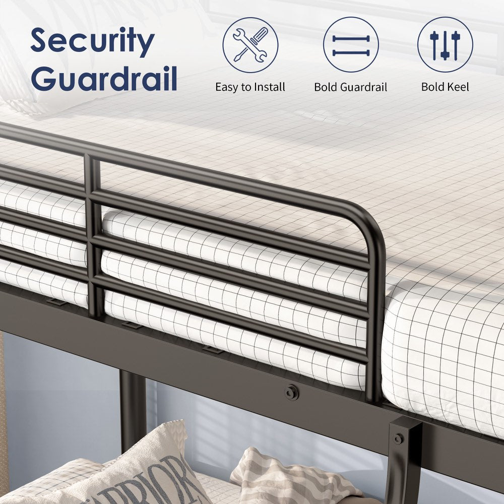 Twin-over-Twin Metal Bunk Bed with Stairs, product detail 7