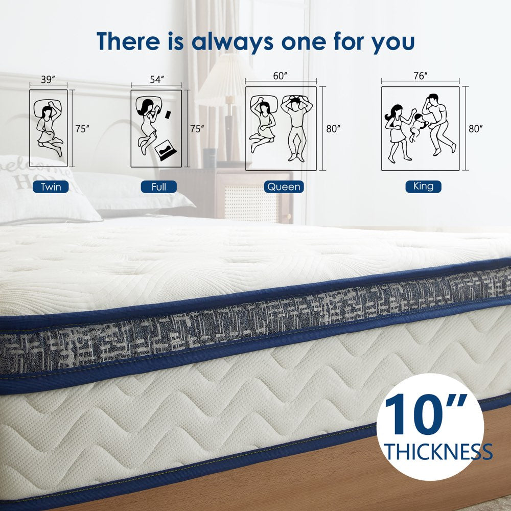 10-inch Pocketed Hybrid Mattress - King, product detail 2