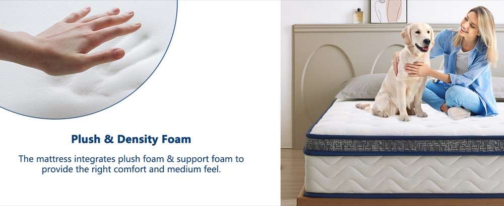 10-inch Pocketed Hybrid Mattress - King, product detail 5